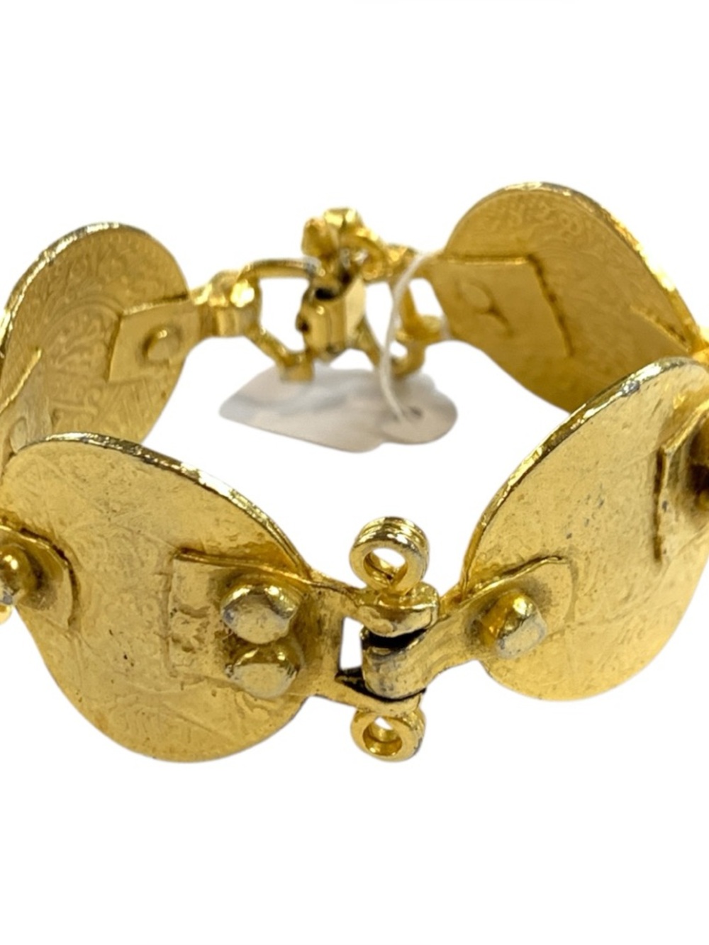 Gold-Tone Disc Link Bracelet